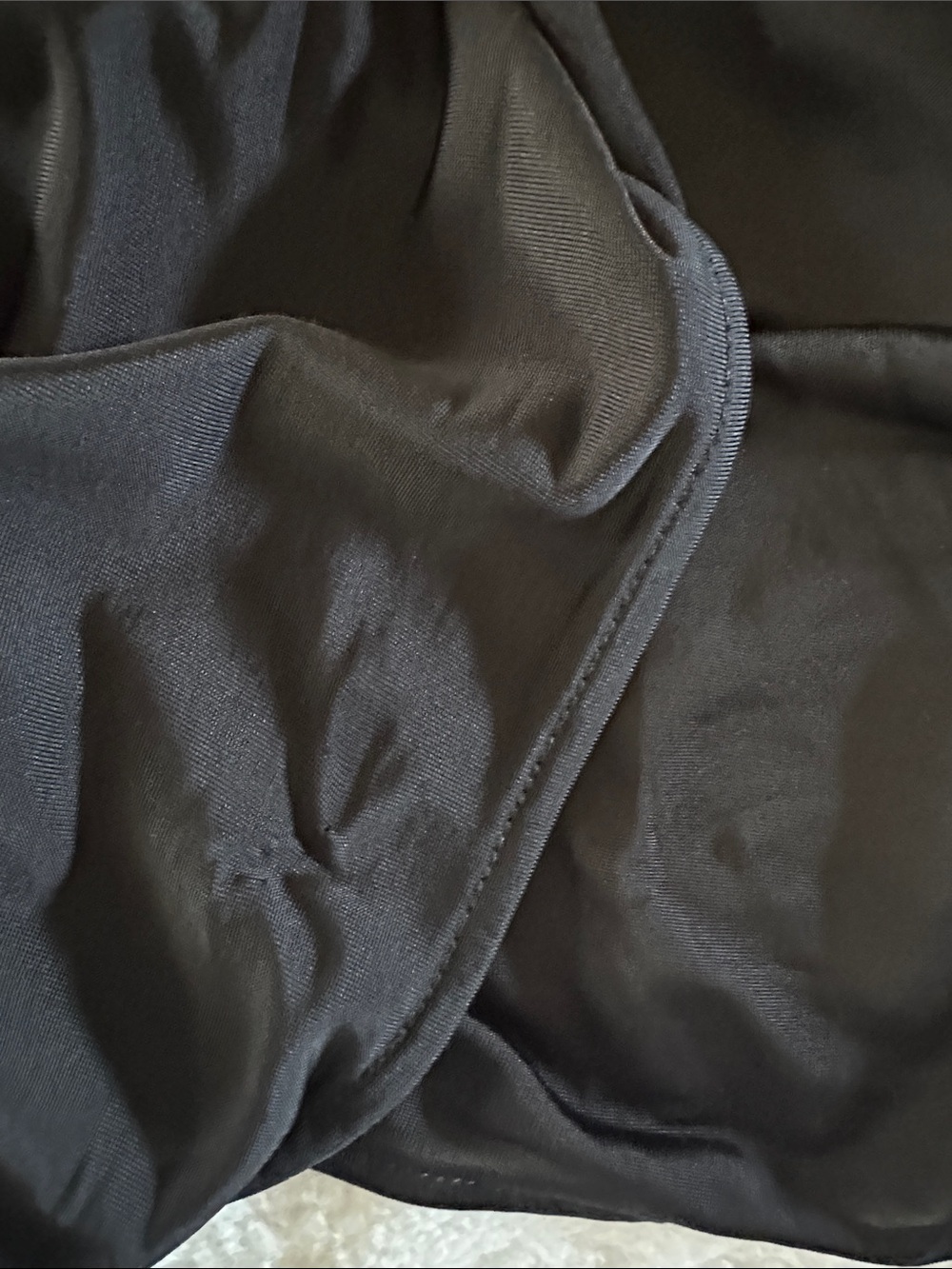 AllSaints Black Halter Tie Gathered Neck Top - Picture 8 of 8